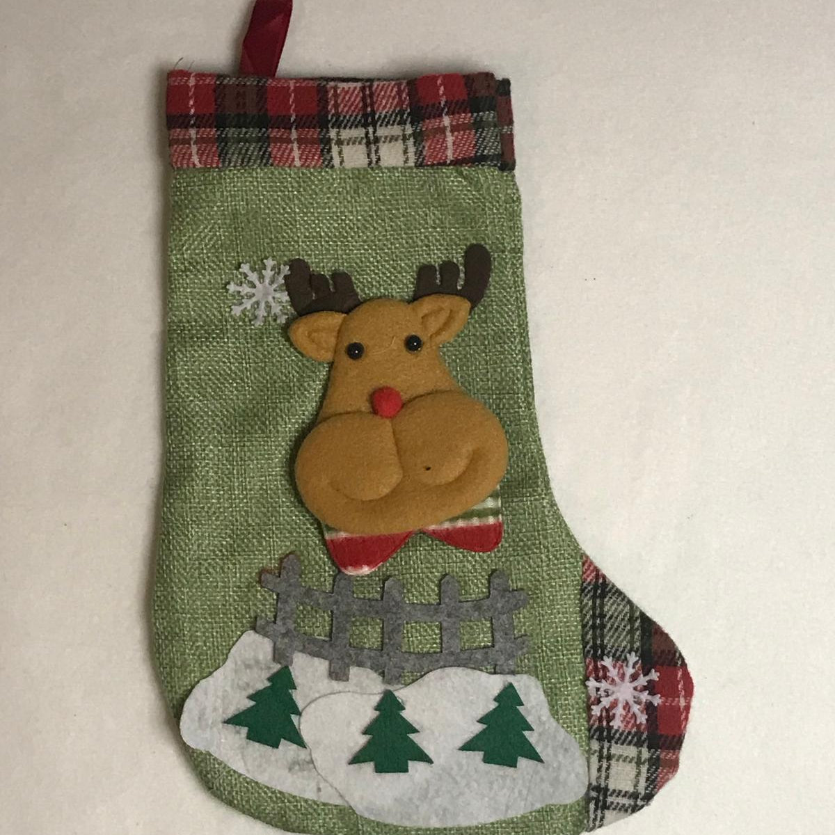 Christmas Stocking with Rudolph the Reindeer