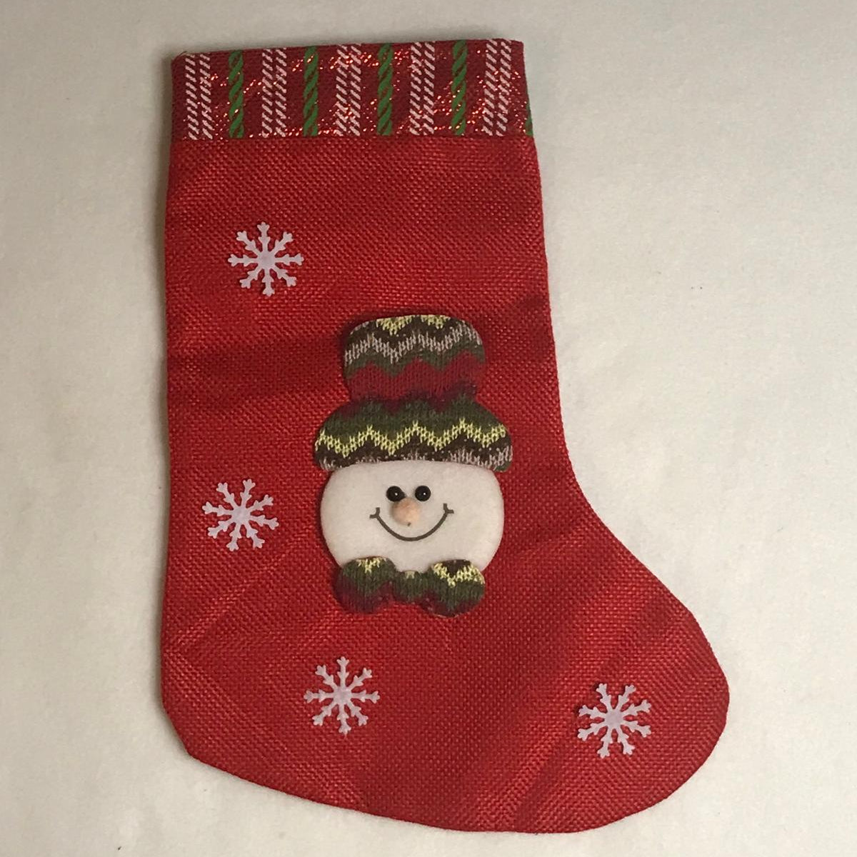 Christmas Stocking With Snow Man