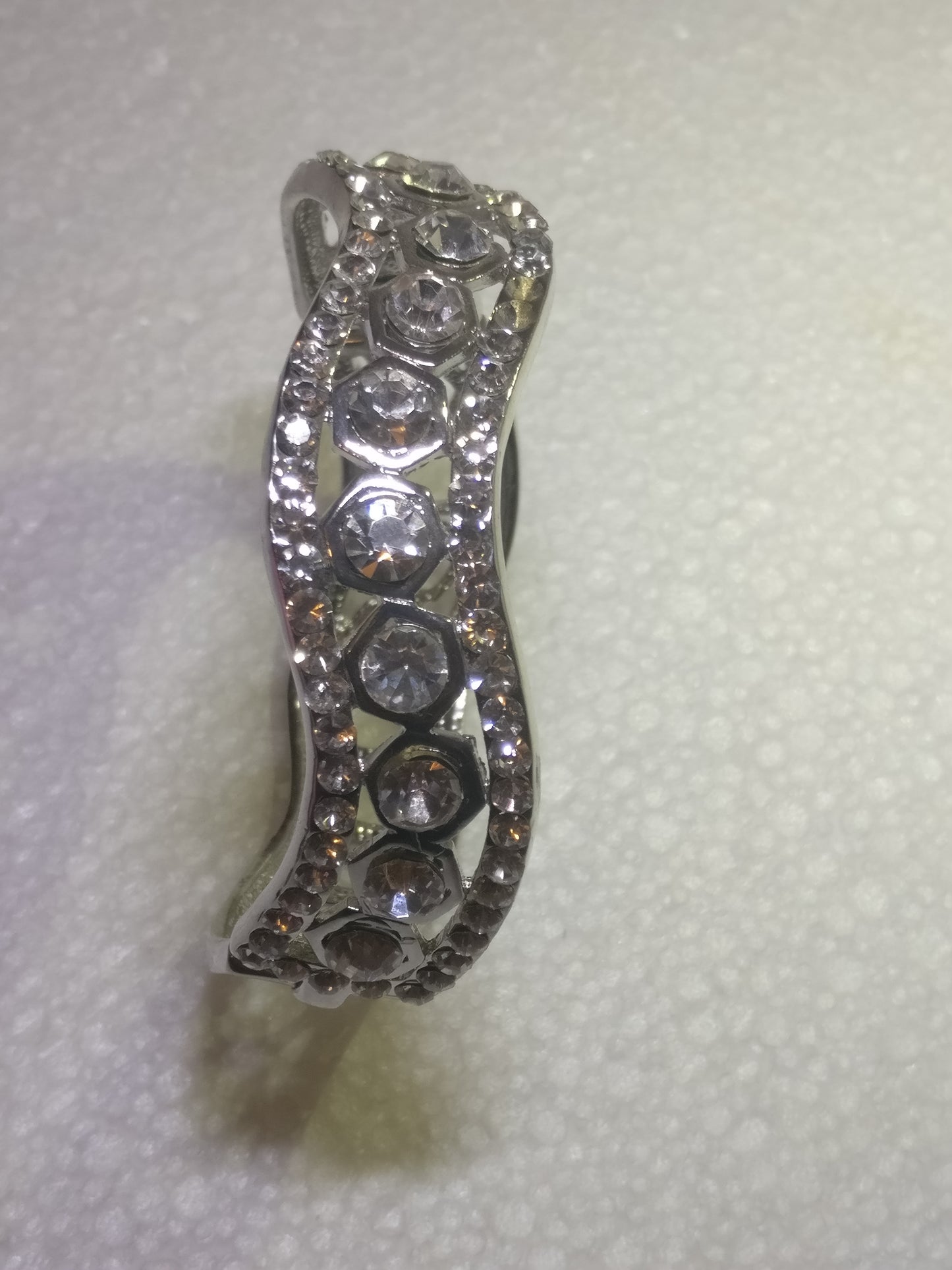 silver white stone kde (Bracelet)