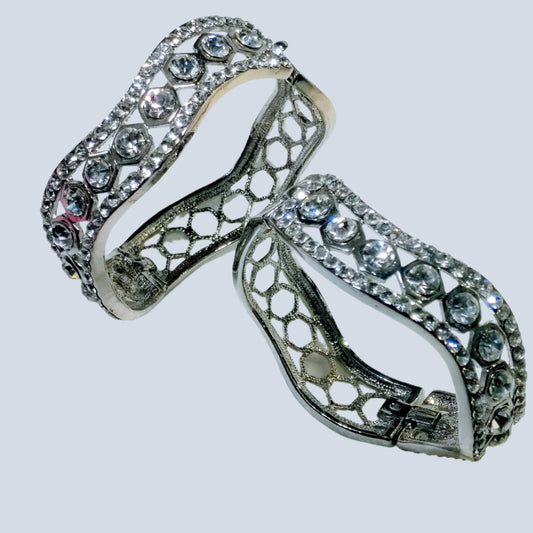 silver white stone kde (Bracelet)