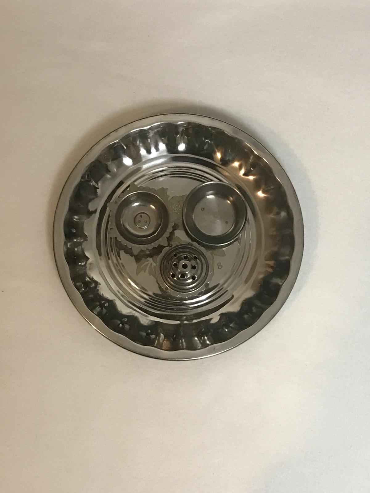 Stainless Steel Pooja Thali Set