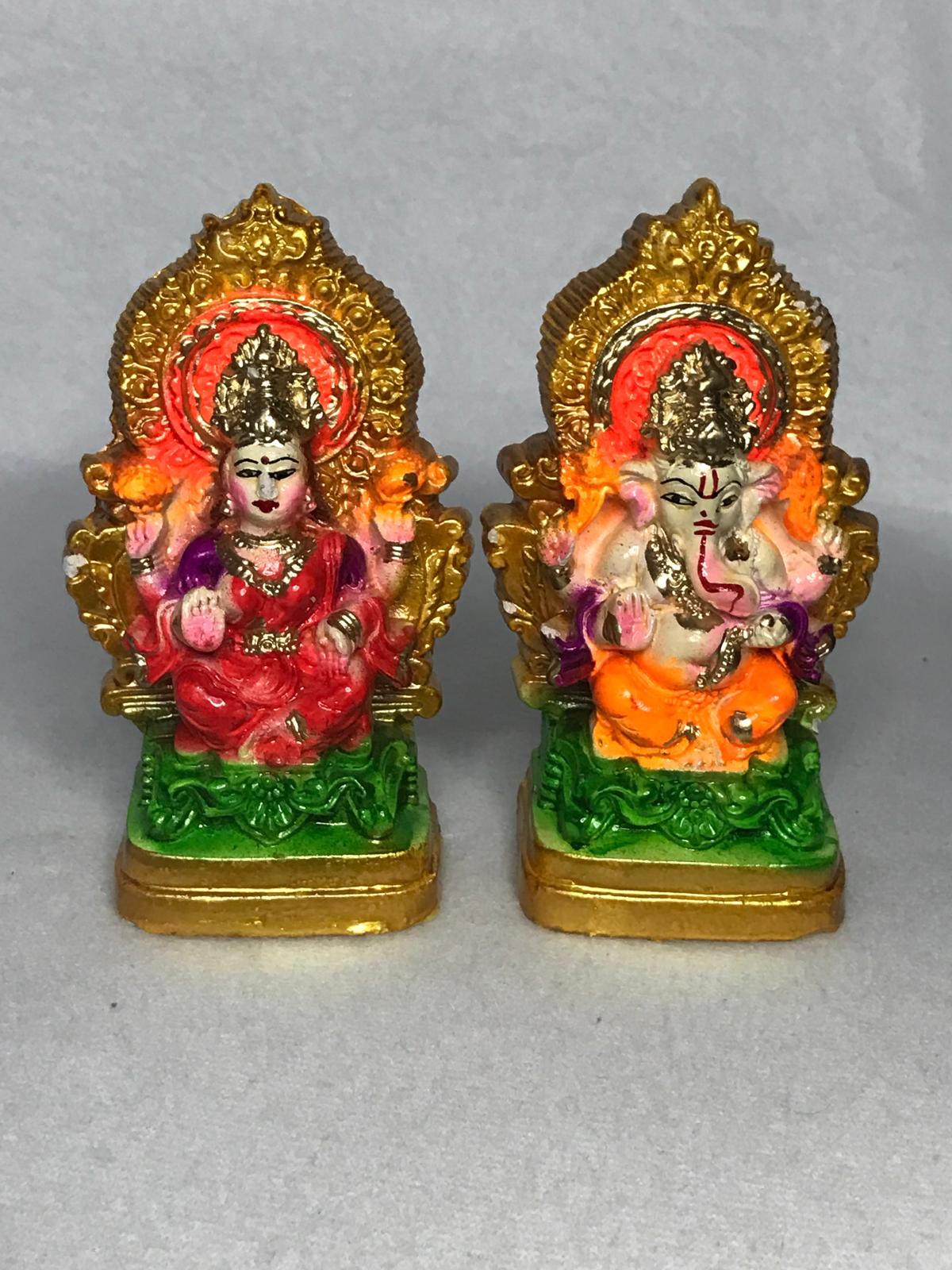 Handcrafted Lakshmi & Ganesha