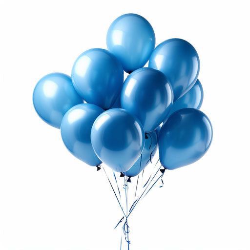 Shiny Blue Celebration Balloons