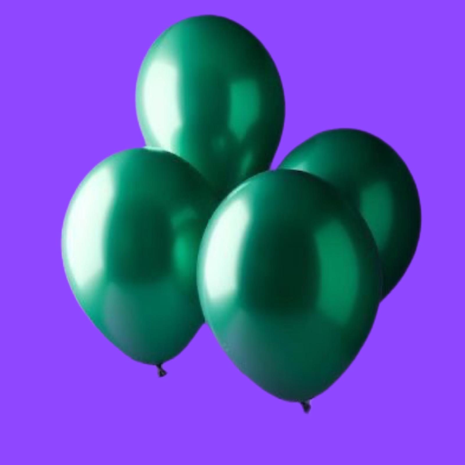 Shiny Green Celebration Balloons