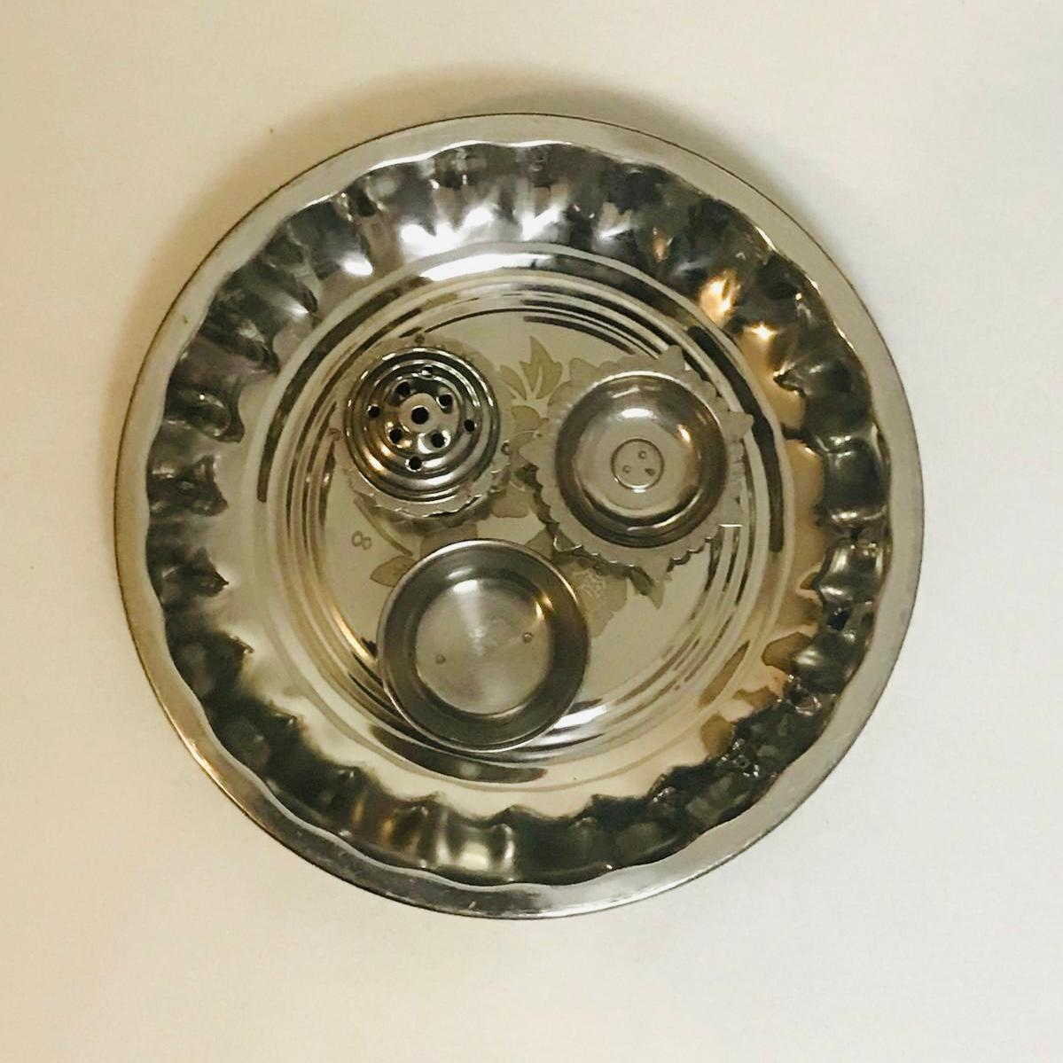 Stainless Steel Pooja Thali Set