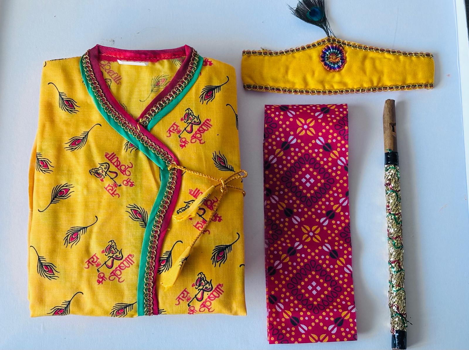 Krishna Dress ,size 20,22,24,26,28