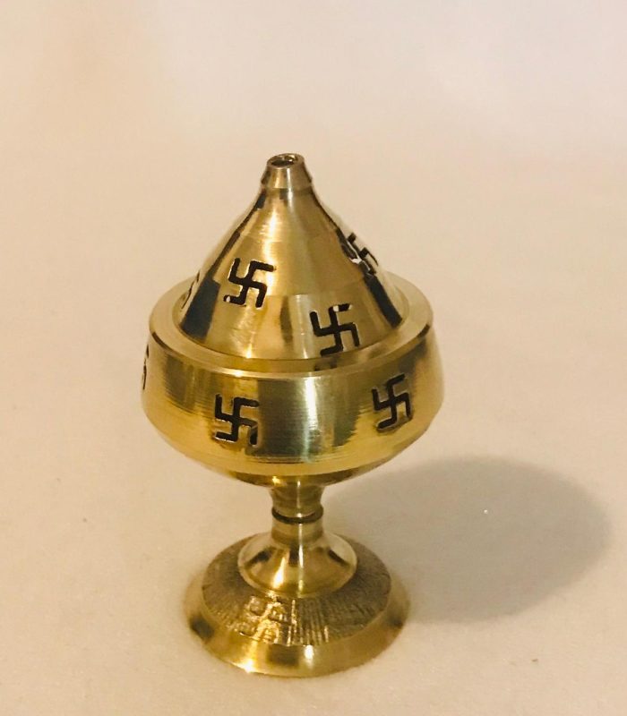 Elegant handcrafted brass incense burner