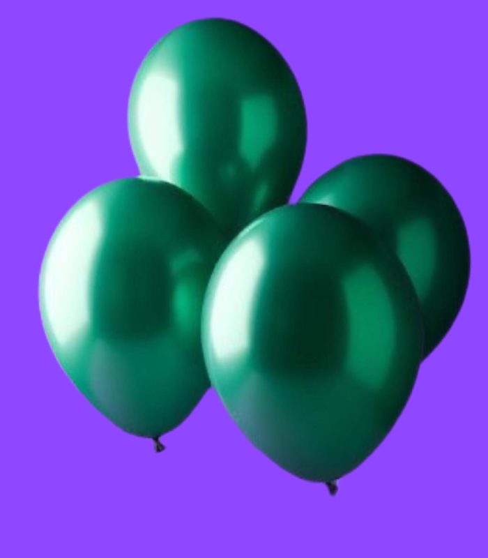 Shiny Green Celebration Balloons