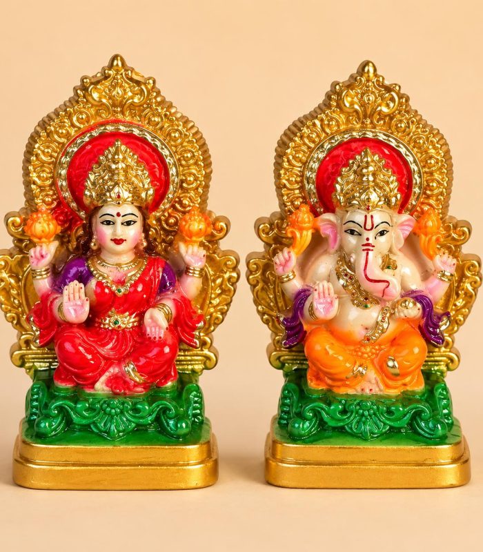 Handcrafted Lakshmi & Ganesha
